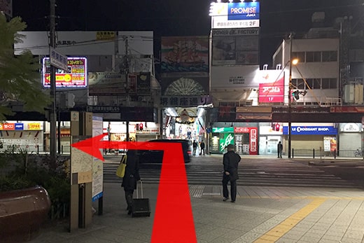 堺東 バスのりば（堺税務署前）の夜の行程写真05